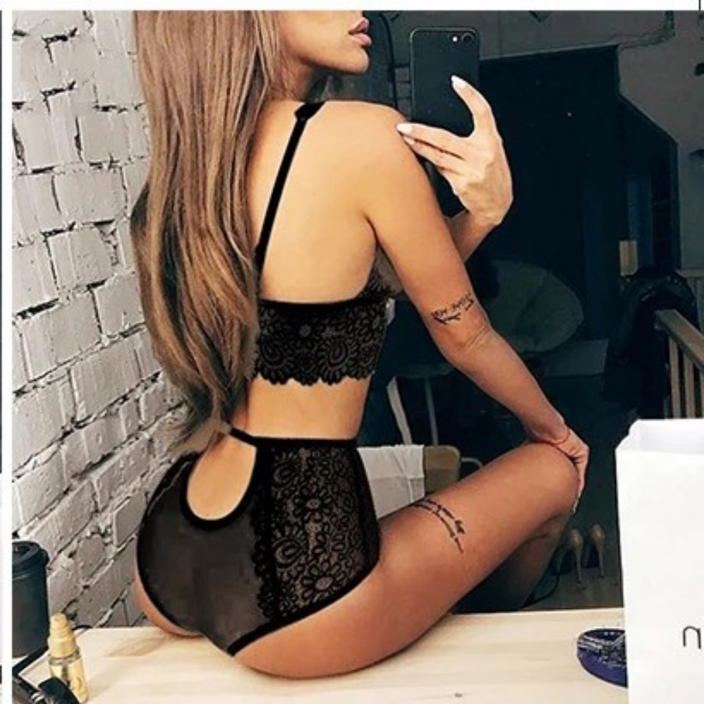♡ 🆕 | Black Elegant Lingerie Lace Set ♡ - Picture 2 of 5